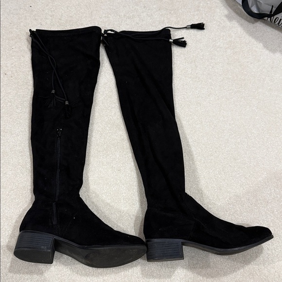 Madden Girl Black Over-the-Knee Boots - Picture 4 of 4